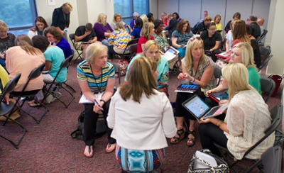 CORE attendees learn cutting edge technology to enhance their classrooms. 
